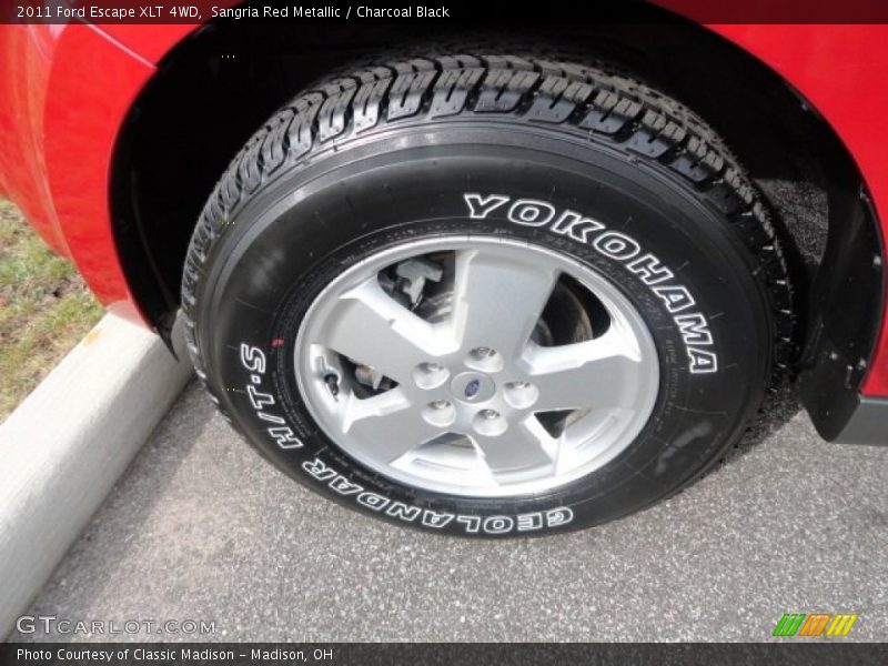 Sangria Red Metallic / Charcoal Black 2011 Ford Escape XLT 4WD