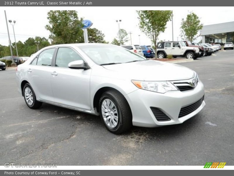 Classic Silver Metallic / Ash 2012 Toyota Camry LE