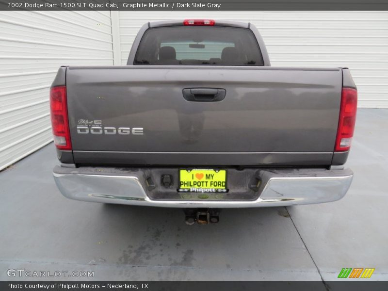 Graphite Metallic / Dark Slate Gray 2002 Dodge Ram 1500 SLT Quad Cab