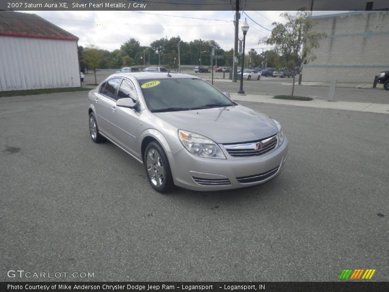Silver Pearl Metallic / Gray 2007 Saturn Aura XE