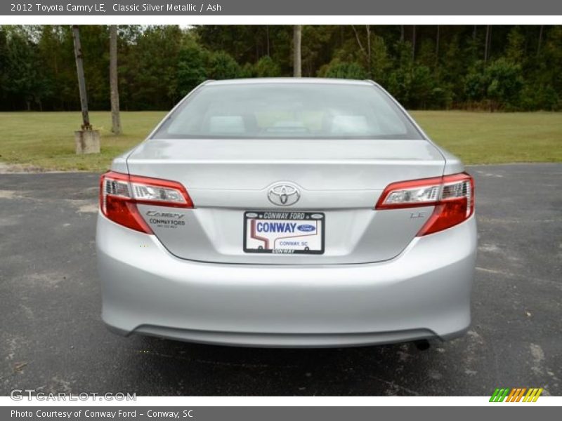 Classic Silver Metallic / Ash 2012 Toyota Camry LE