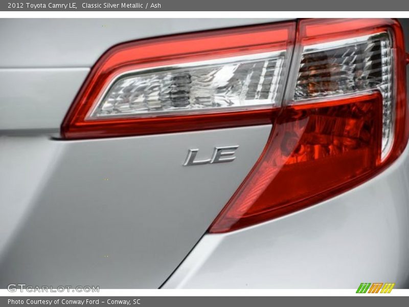 Classic Silver Metallic / Ash 2012 Toyota Camry LE