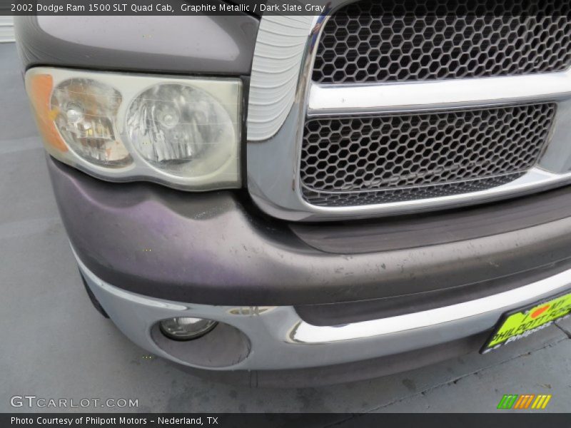 Graphite Metallic / Dark Slate Gray 2002 Dodge Ram 1500 SLT Quad Cab