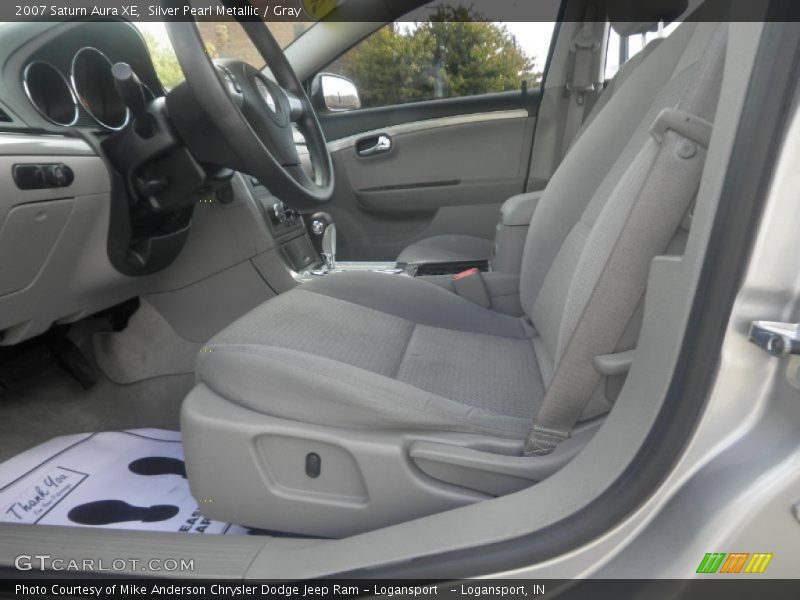 Silver Pearl Metallic / Gray 2007 Saturn Aura XE