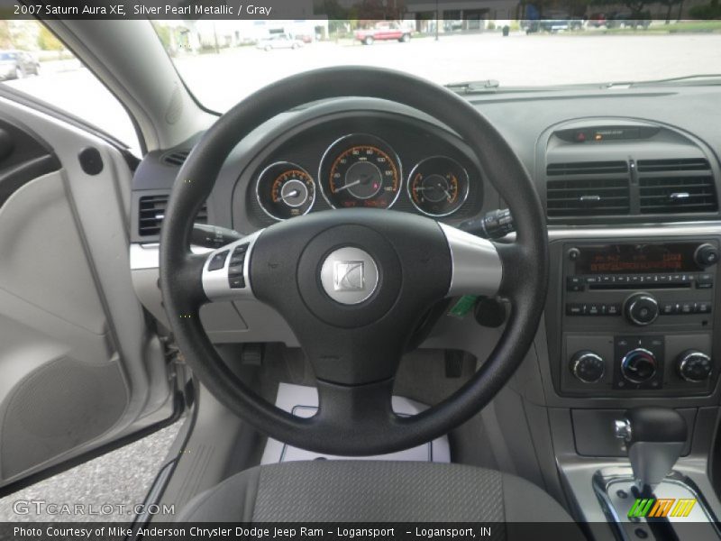 Silver Pearl Metallic / Gray 2007 Saturn Aura XE
