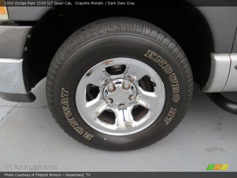 Graphite Metallic / Dark Slate Gray 2002 Dodge Ram 1500 SLT Quad Cab