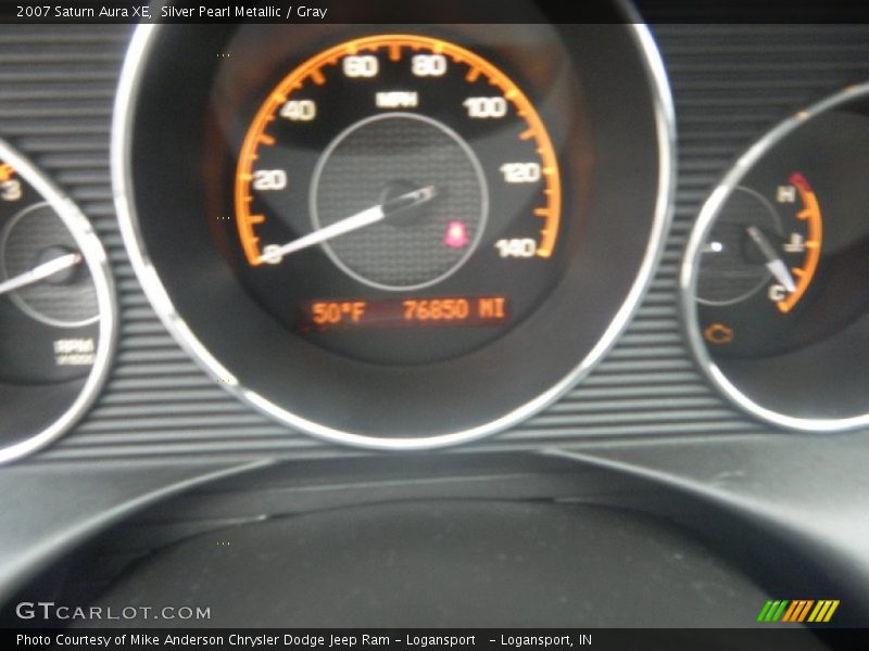Silver Pearl Metallic / Gray 2007 Saturn Aura XE