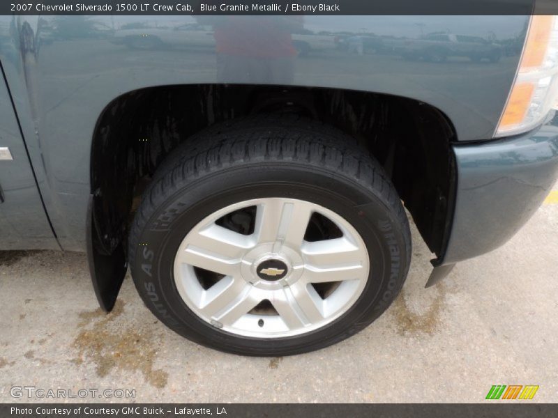 Blue Granite Metallic / Ebony Black 2007 Chevrolet Silverado 1500 LT Crew Cab