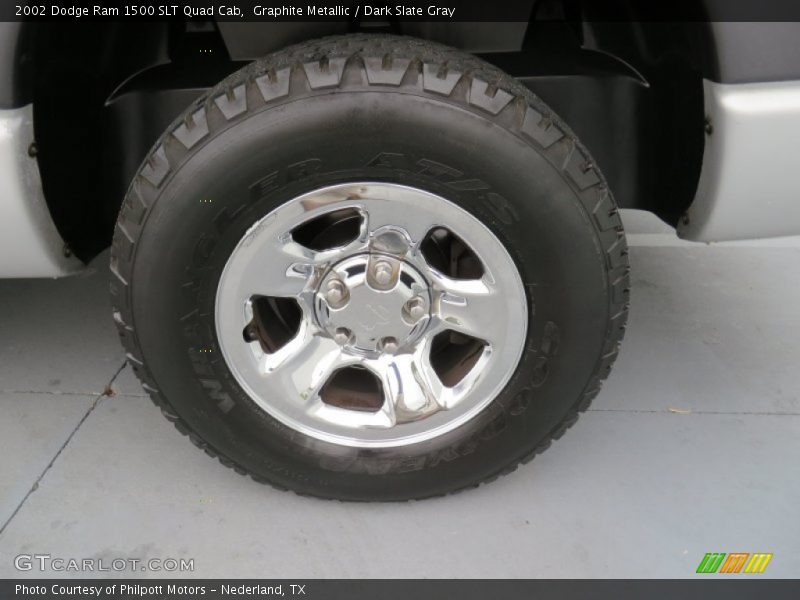 Graphite Metallic / Dark Slate Gray 2002 Dodge Ram 1500 SLT Quad Cab