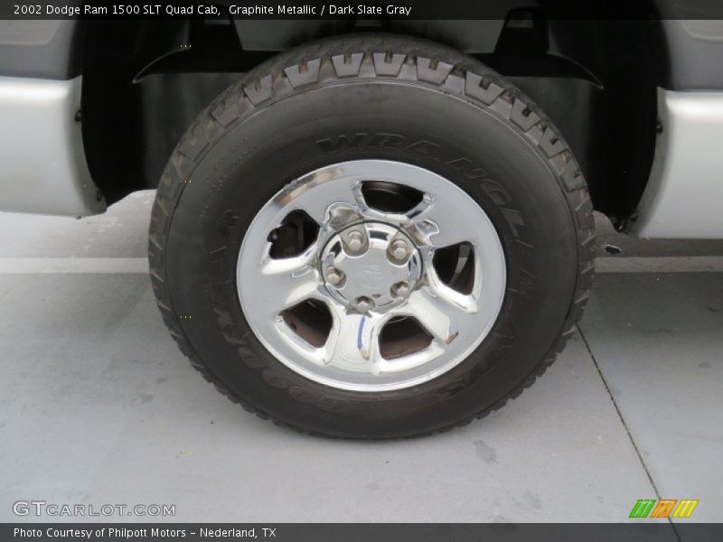 Graphite Metallic / Dark Slate Gray 2002 Dodge Ram 1500 SLT Quad Cab