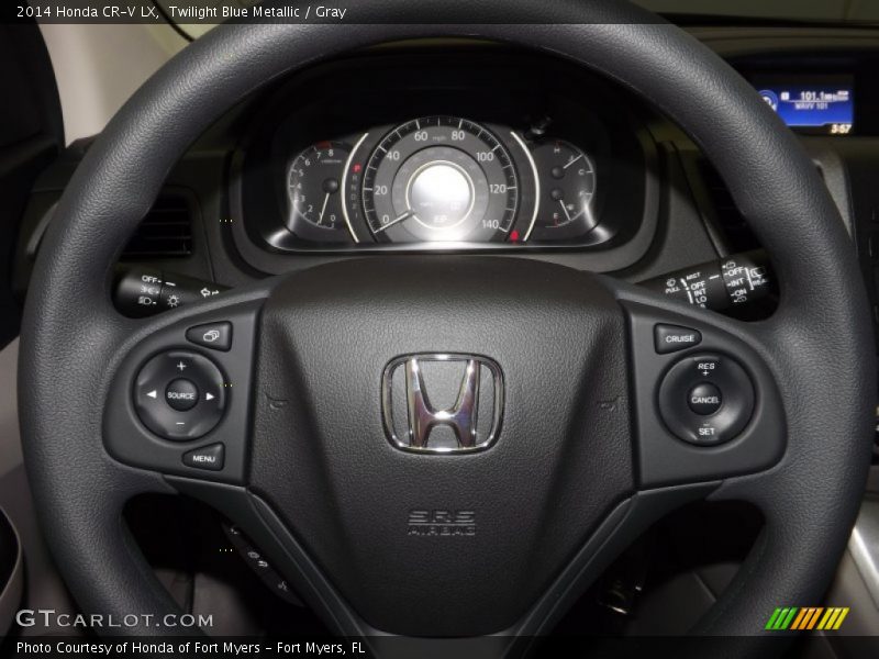 Twilight Blue Metallic / Gray 2014 Honda CR-V LX