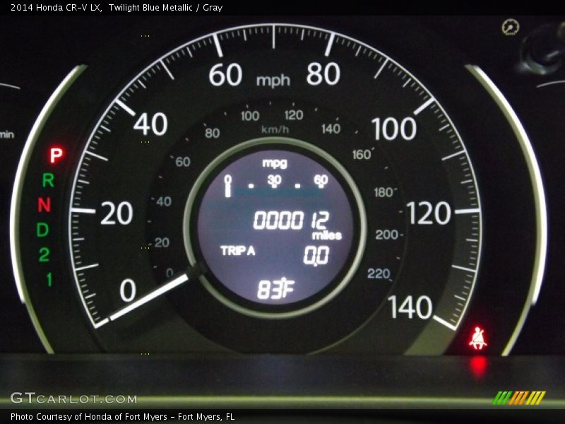 Twilight Blue Metallic / Gray 2014 Honda CR-V LX