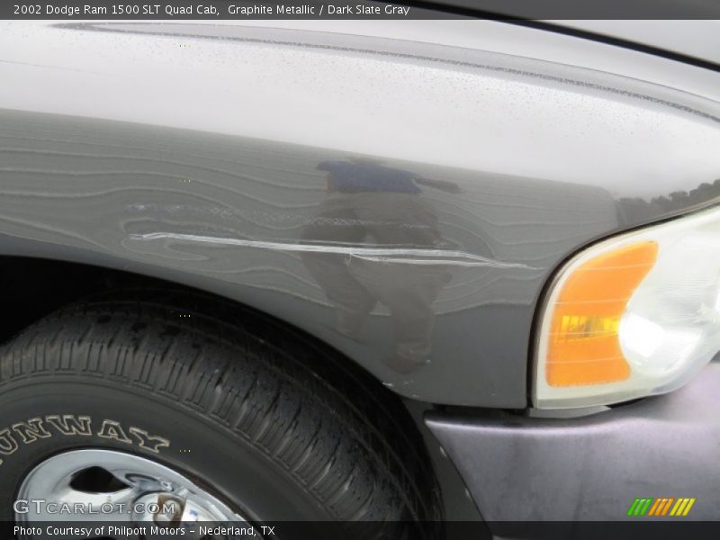 Graphite Metallic / Dark Slate Gray 2002 Dodge Ram 1500 SLT Quad Cab