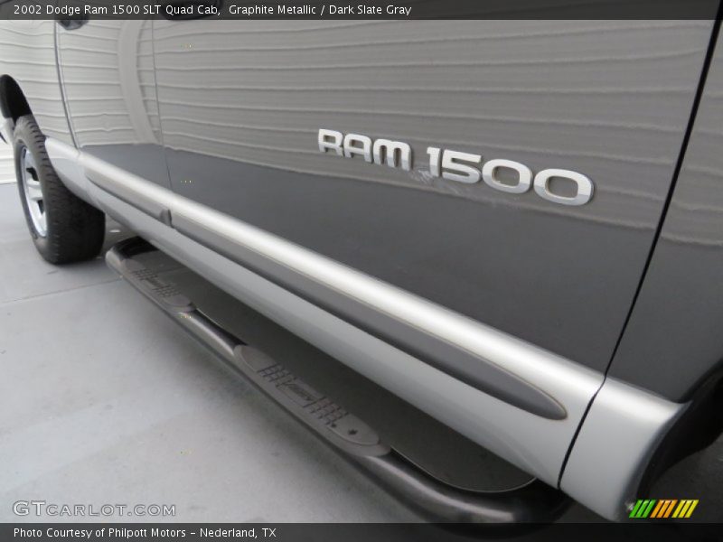 Graphite Metallic / Dark Slate Gray 2002 Dodge Ram 1500 SLT Quad Cab