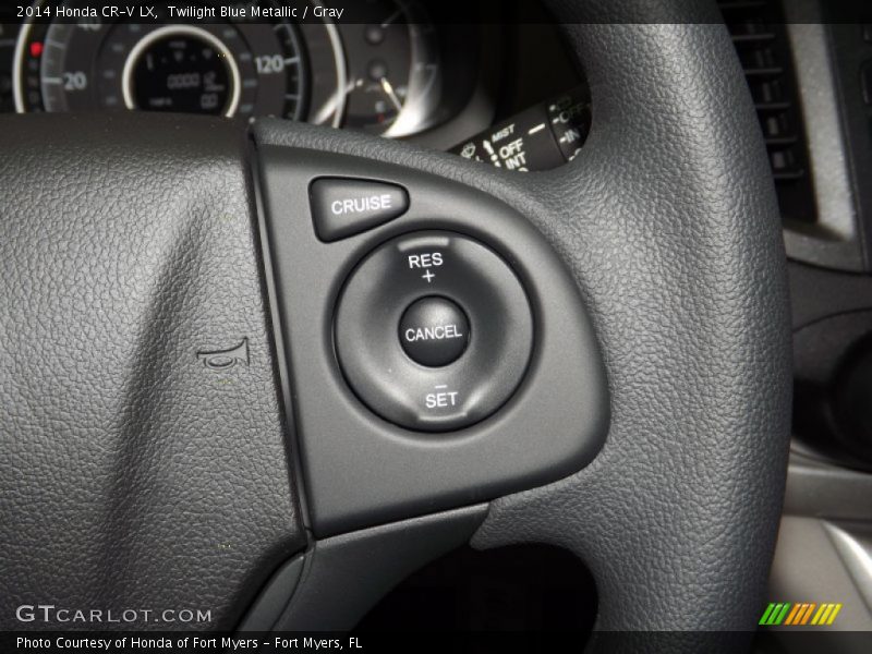 Twilight Blue Metallic / Gray 2014 Honda CR-V LX