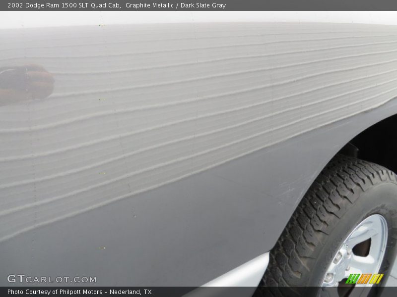Graphite Metallic / Dark Slate Gray 2002 Dodge Ram 1500 SLT Quad Cab