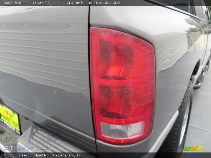 Graphite Metallic / Dark Slate Gray 2002 Dodge Ram 1500 SLT Quad Cab