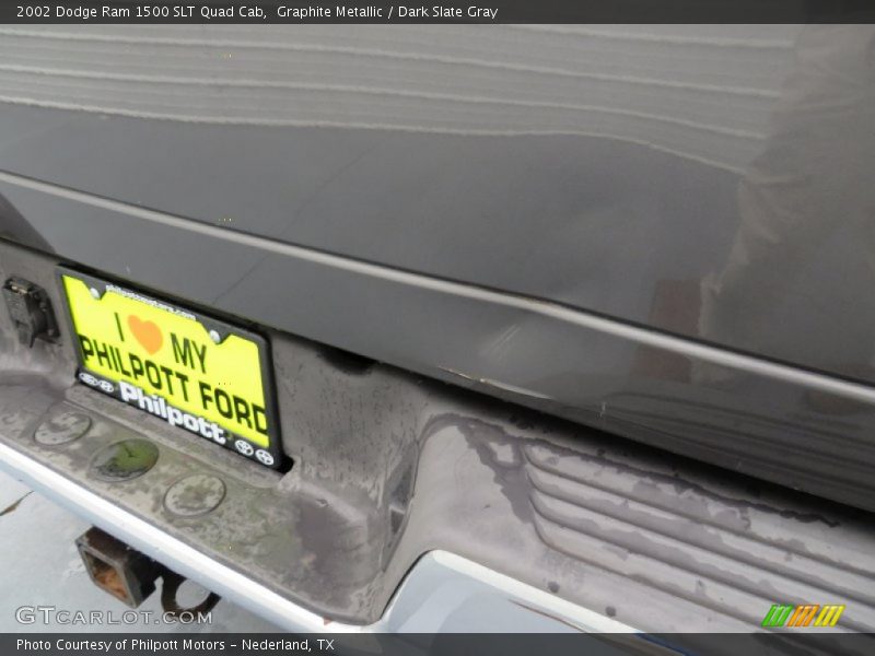 Graphite Metallic / Dark Slate Gray 2002 Dodge Ram 1500 SLT Quad Cab
