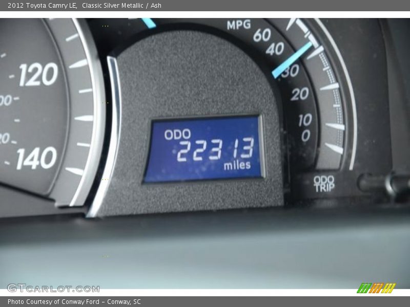 Classic Silver Metallic / Ash 2012 Toyota Camry LE