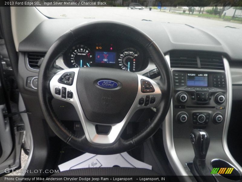 Ingot Silver Metallic / Charcoal Black 2013 Ford Edge SEL
