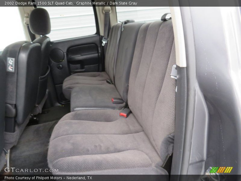 Graphite Metallic / Dark Slate Gray 2002 Dodge Ram 1500 SLT Quad Cab