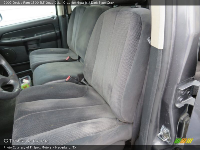 Graphite Metallic / Dark Slate Gray 2002 Dodge Ram 1500 SLT Quad Cab