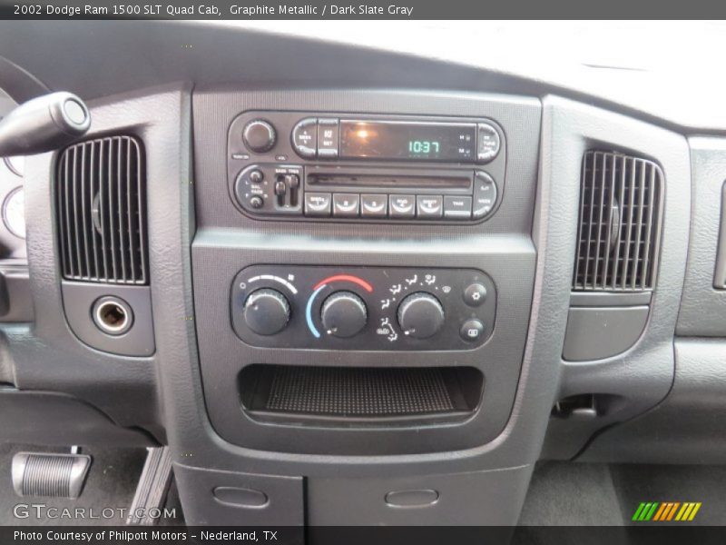 Graphite Metallic / Dark Slate Gray 2002 Dodge Ram 1500 SLT Quad Cab