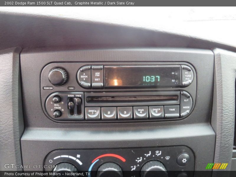 Graphite Metallic / Dark Slate Gray 2002 Dodge Ram 1500 SLT Quad Cab