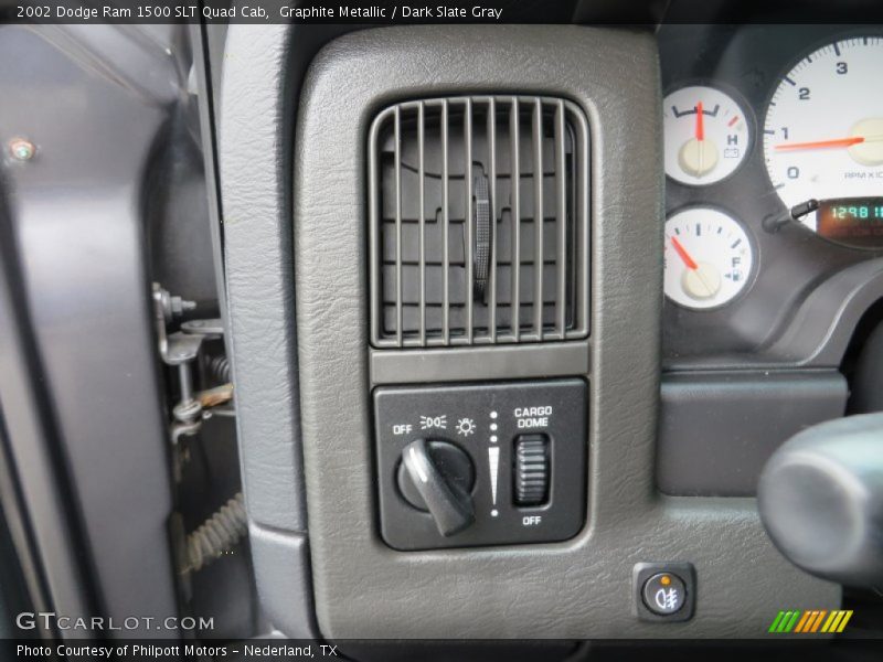 Graphite Metallic / Dark Slate Gray 2002 Dodge Ram 1500 SLT Quad Cab