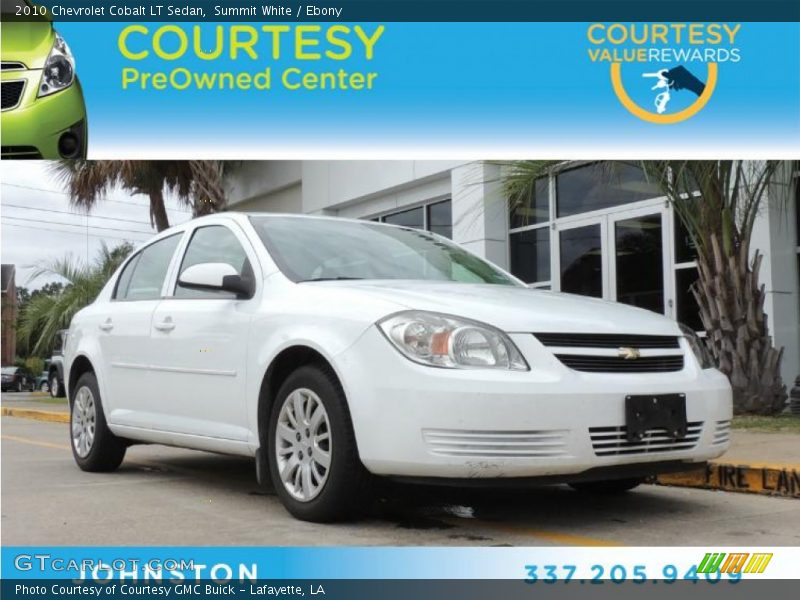 Summit White / Ebony 2010 Chevrolet Cobalt LT Sedan