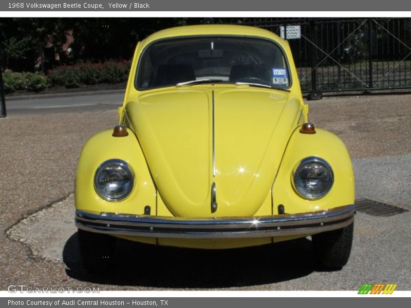Yellow / Black 1968 Volkswagen Beetle Coupe
