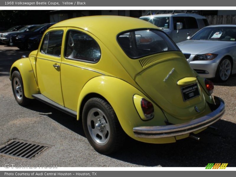 Yellow / Black 1968 Volkswagen Beetle Coupe
