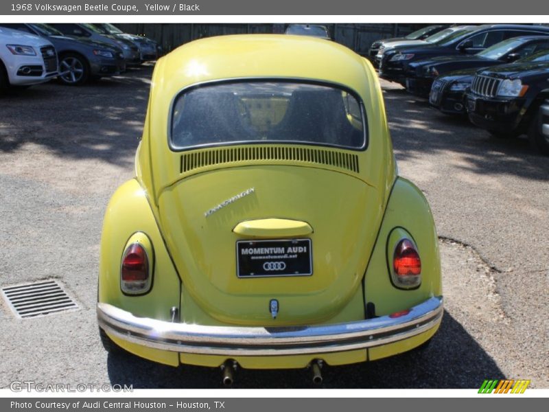 Yellow / Black 1968 Volkswagen Beetle Coupe