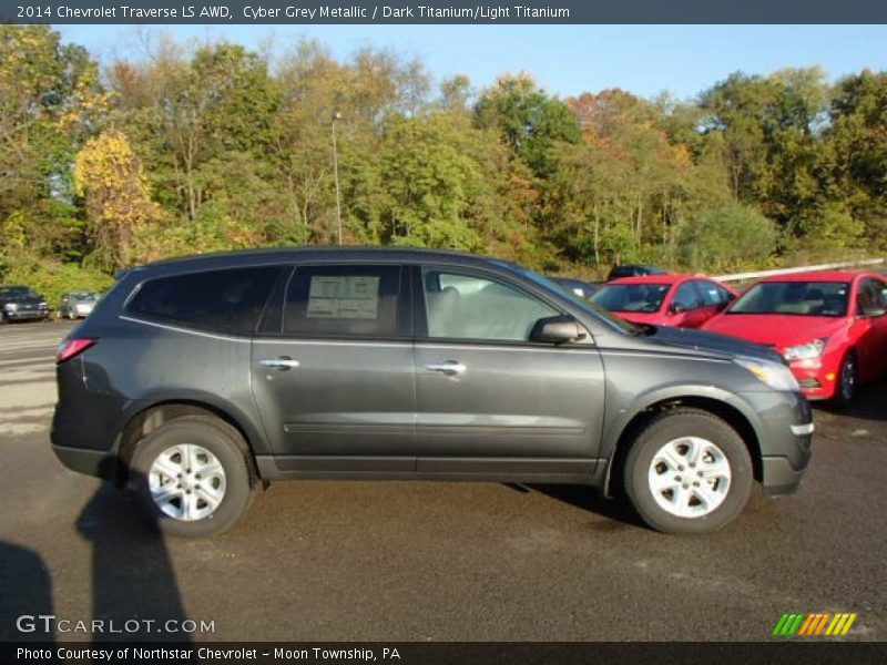 Cyber Grey Metallic / Dark Titanium/Light Titanium 2014 Chevrolet Traverse LS AWD