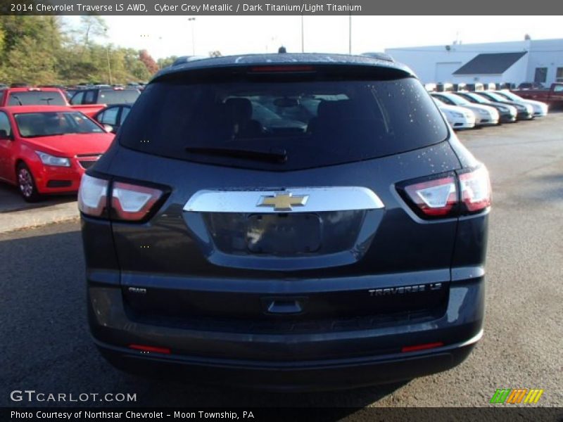 Cyber Grey Metallic / Dark Titanium/Light Titanium 2014 Chevrolet Traverse LS AWD