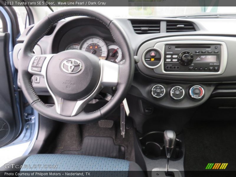 Wave Line Pearl / Dark Gray 2013 Toyota Yaris SE 5 Door