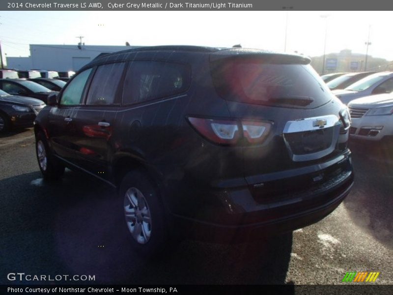 Cyber Grey Metallic / Dark Titanium/Light Titanium 2014 Chevrolet Traverse LS AWD
