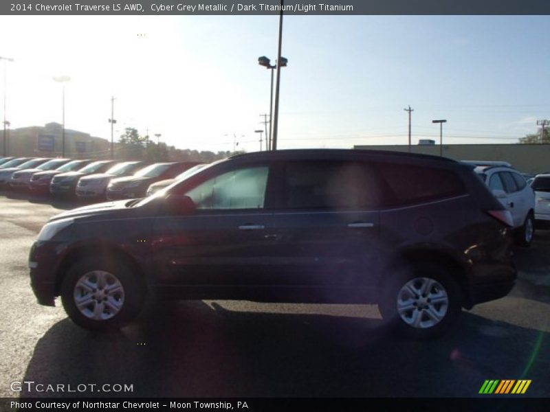 Cyber Grey Metallic / Dark Titanium/Light Titanium 2014 Chevrolet Traverse LS AWD