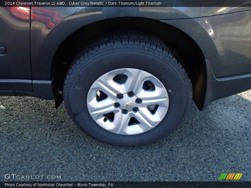 Cyber Grey Metallic / Dark Titanium/Light Titanium 2014 Chevrolet Traverse LS AWD