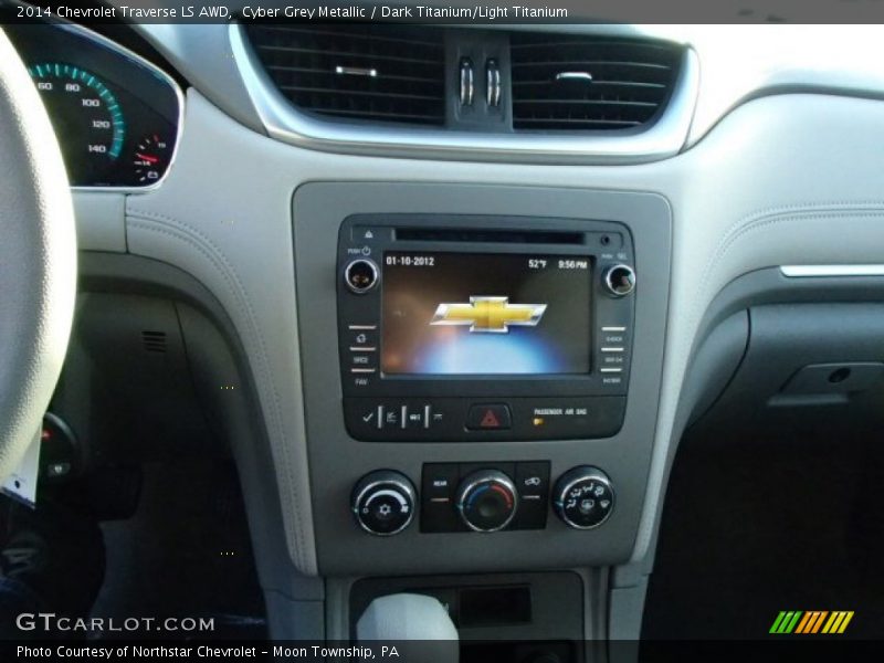 Cyber Grey Metallic / Dark Titanium/Light Titanium 2014 Chevrolet Traverse LS AWD