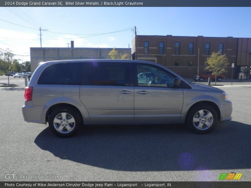 Billet Silver Metallic / Black/Light Graystone 2014 Dodge Grand Caravan SE