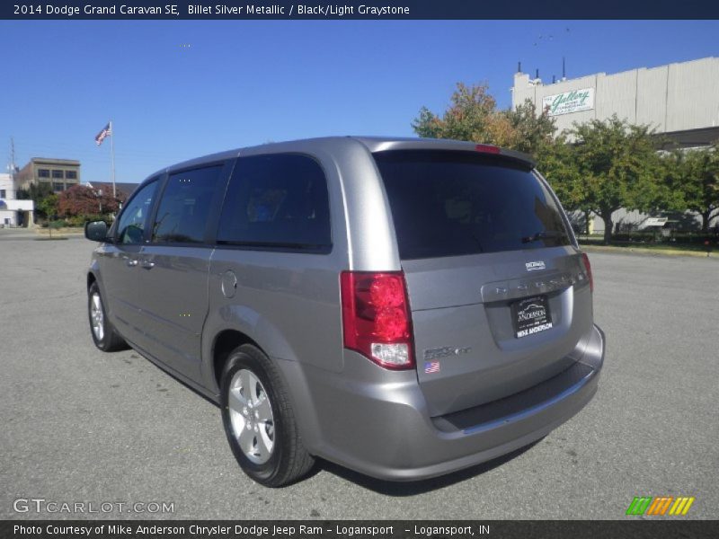 Billet Silver Metallic / Black/Light Graystone 2014 Dodge Grand Caravan SE