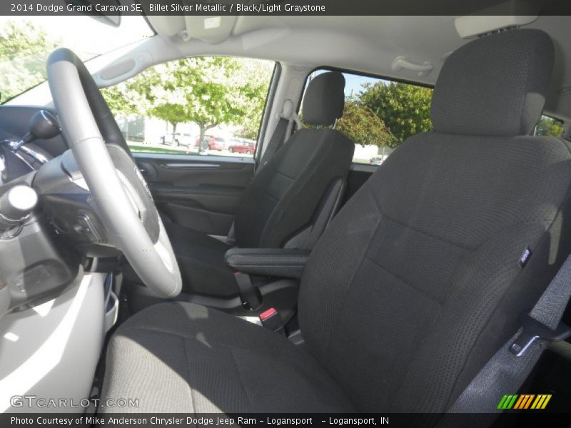 Billet Silver Metallic / Black/Light Graystone 2014 Dodge Grand Caravan SE