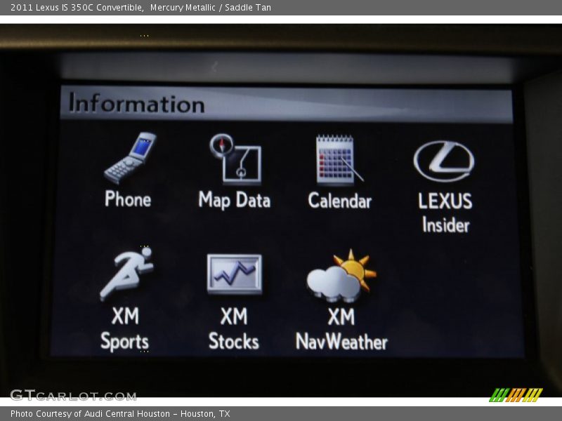 Mercury Metallic / Saddle Tan 2011 Lexus IS 350C Convertible