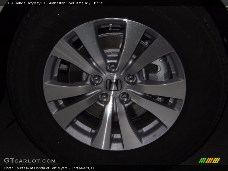 Alabaster Silver Metallic / Truffle 2014 Honda Odyssey EX