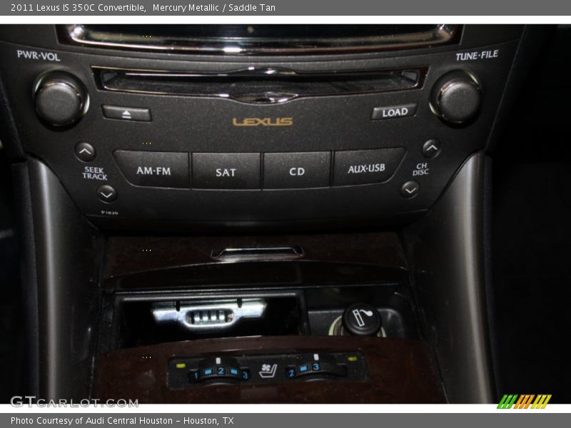 Mercury Metallic / Saddle Tan 2011 Lexus IS 350C Convertible