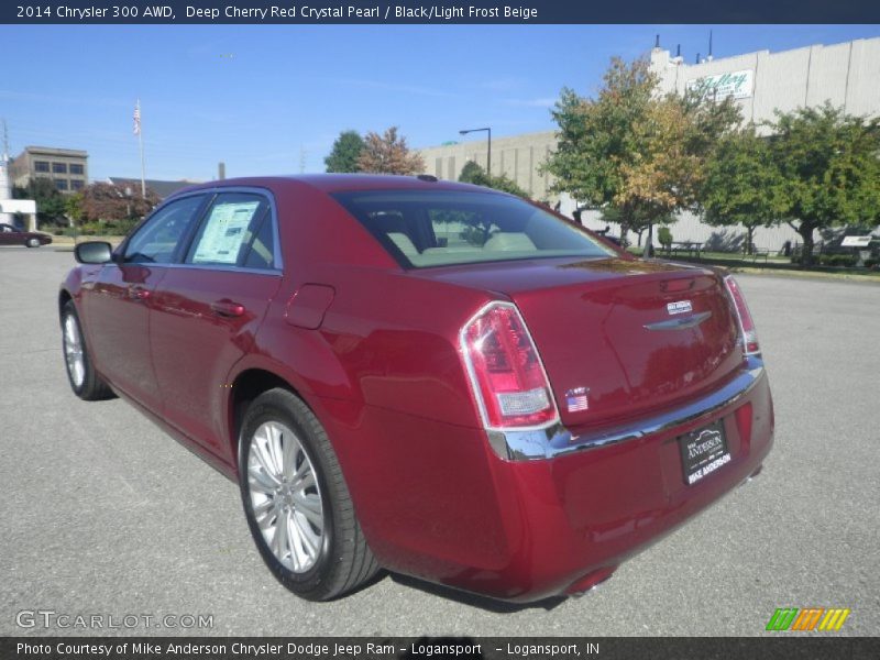Deep Cherry Red Crystal Pearl / Black/Light Frost Beige 2014 Chrysler 300 AWD