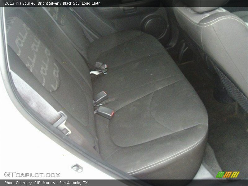 Bright Silver / Black Soul Logo Cloth 2013 Kia Soul +
