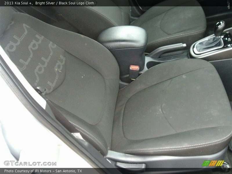 Bright Silver / Black Soul Logo Cloth 2013 Kia Soul +