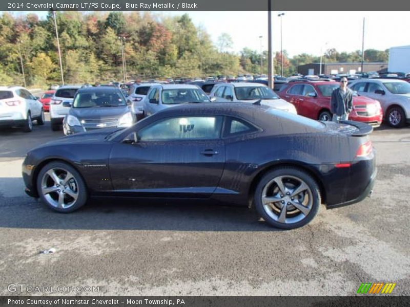 Blue Ray Metallic / Black 2014 Chevrolet Camaro LT/RS Coupe